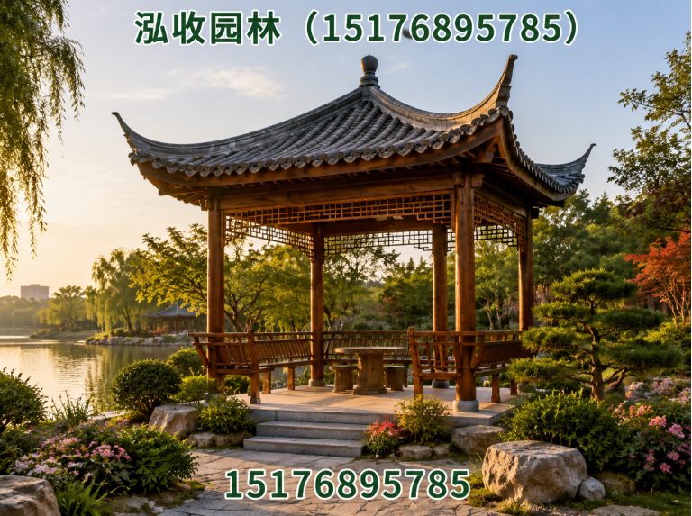 驻马店防腐木凉亭展示图